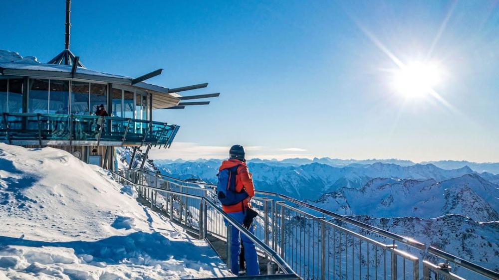 Family Skiing in Snow-Sure Obergurgl